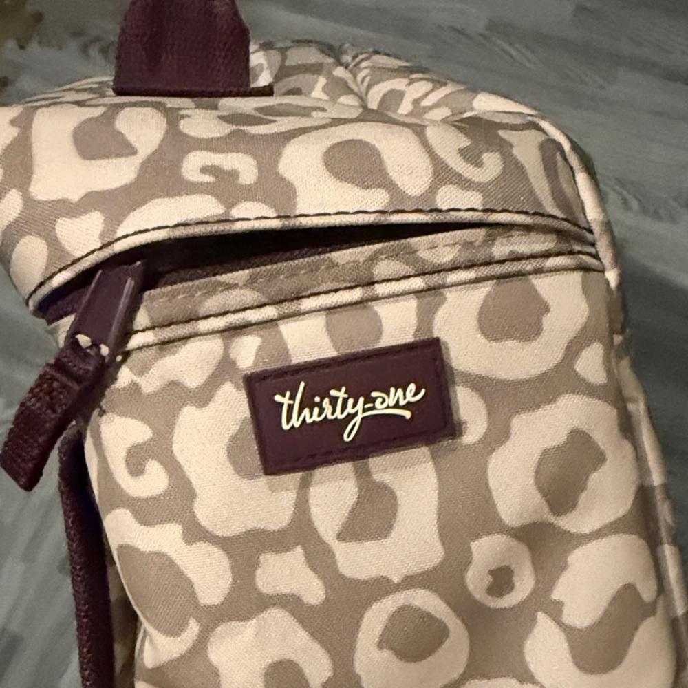 Thirty-One Leopard Print Backpack - - Picture 3 of 6